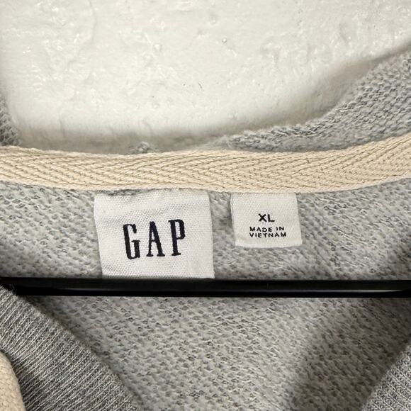 Gap Glitter Logo Full Zip Hoodie Grey Casual Size XL - Picture 4 of 5